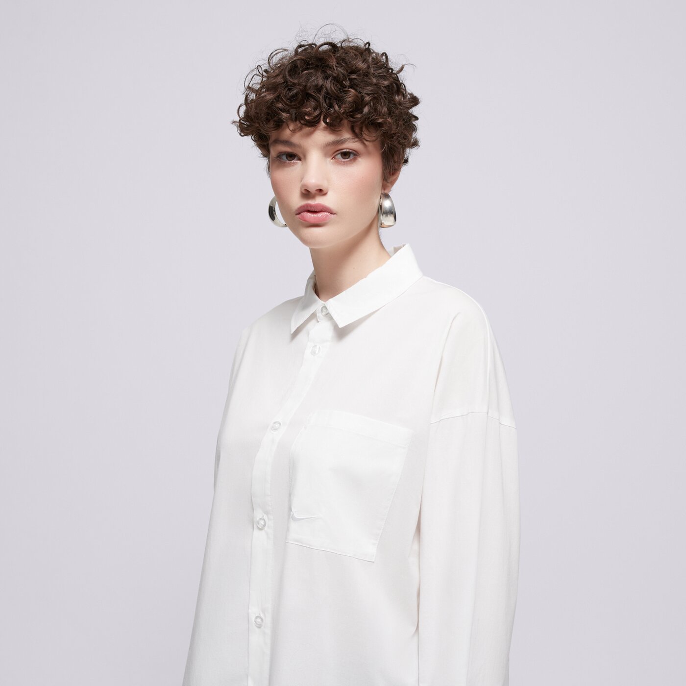 NIKE ING W NSW NK CHLL PPLN LS BTN TOP