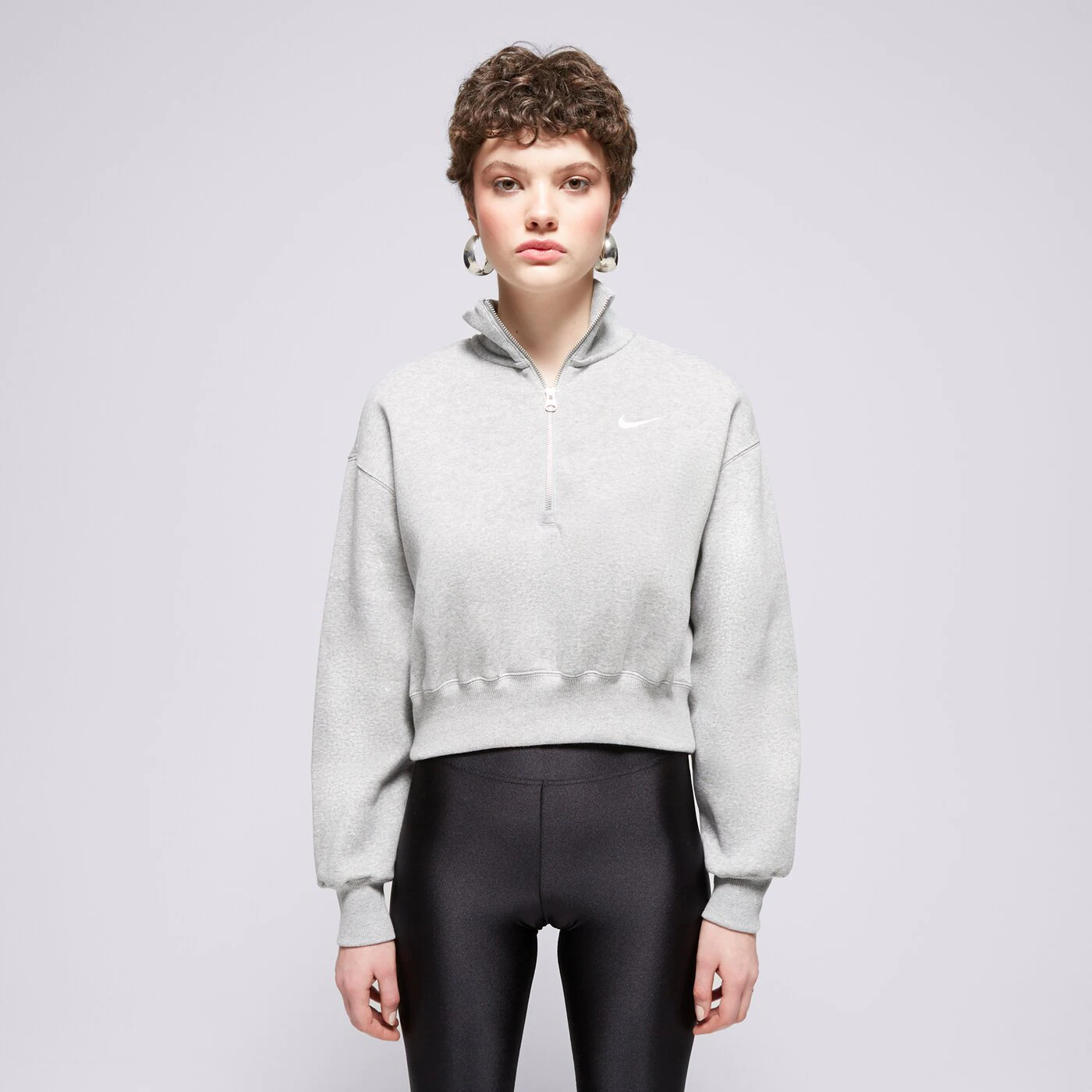 NIKE PULÓVER CIPZÁRAS W NSW PHNX FLC QZ CROP