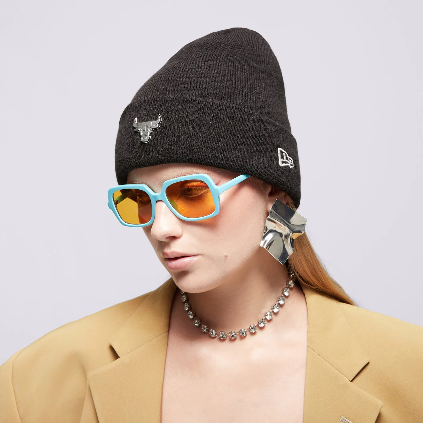 NEW ERA SAPKA METALLIC BEANIE BULLS CHICAGO BULLS BLK