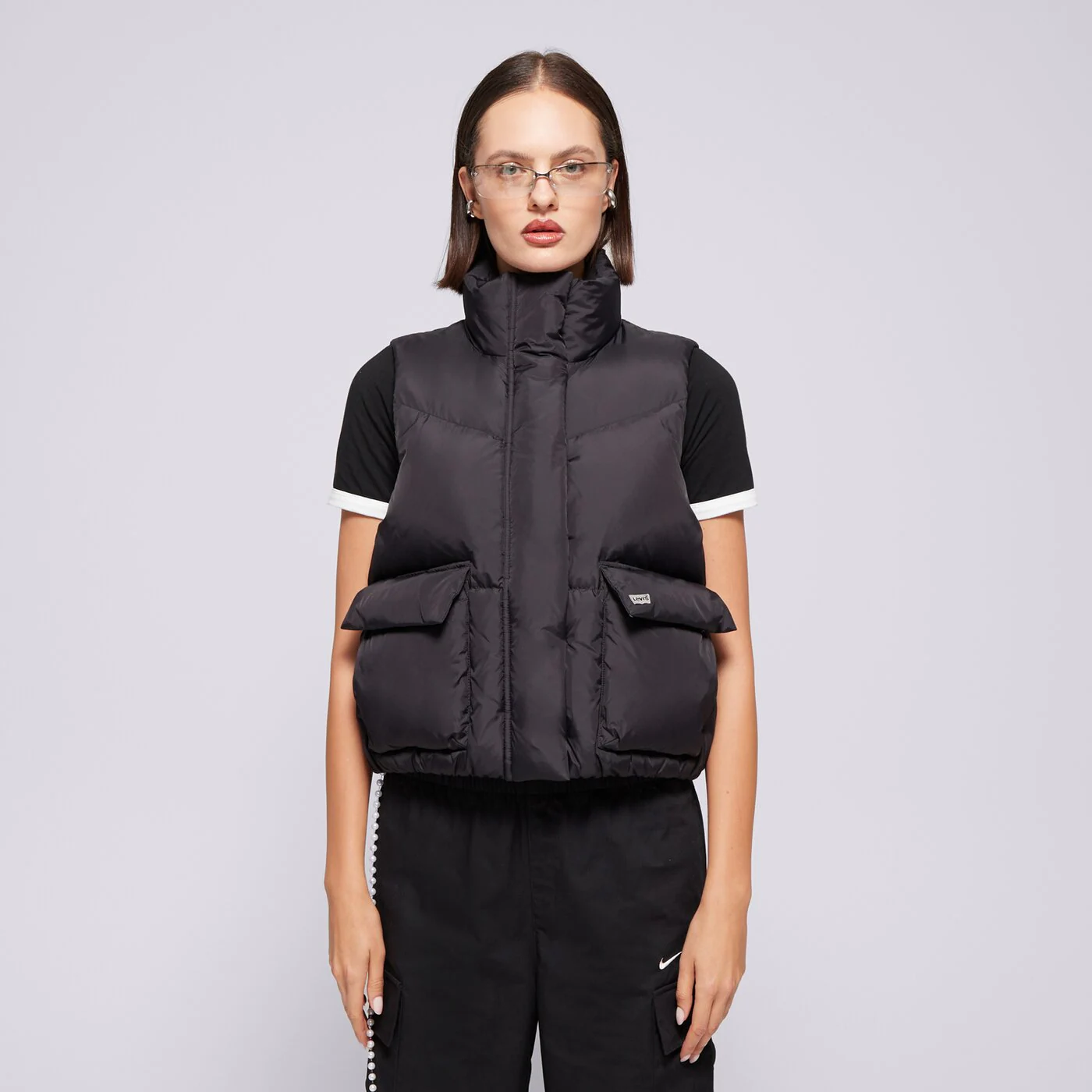 LEVI'S UJJATLAN PULÓVER WESTERN BUBBLE VEST BLACKS