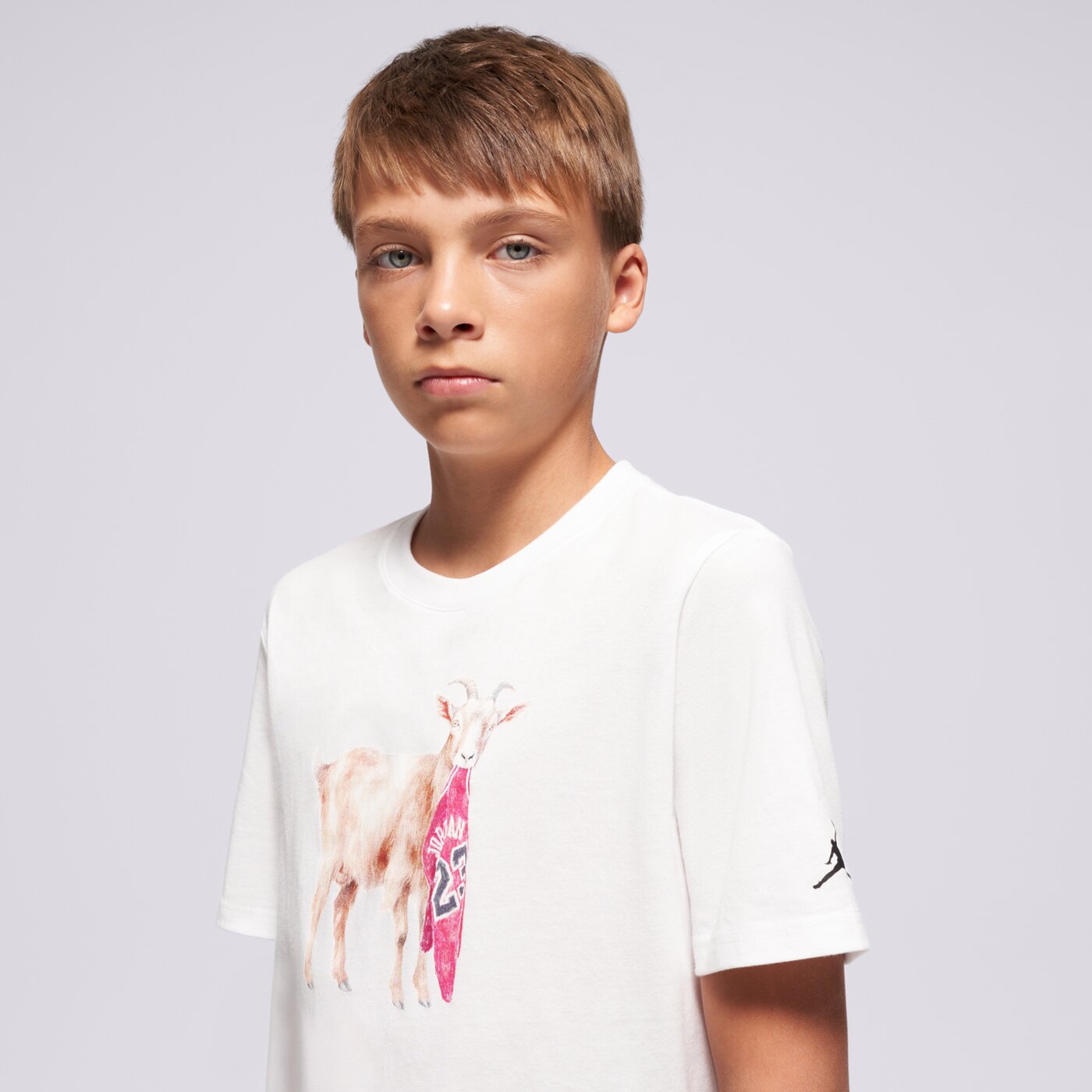 JORDAN PÓLÓ JDB MJ FLT GOAT SS CREW BOY