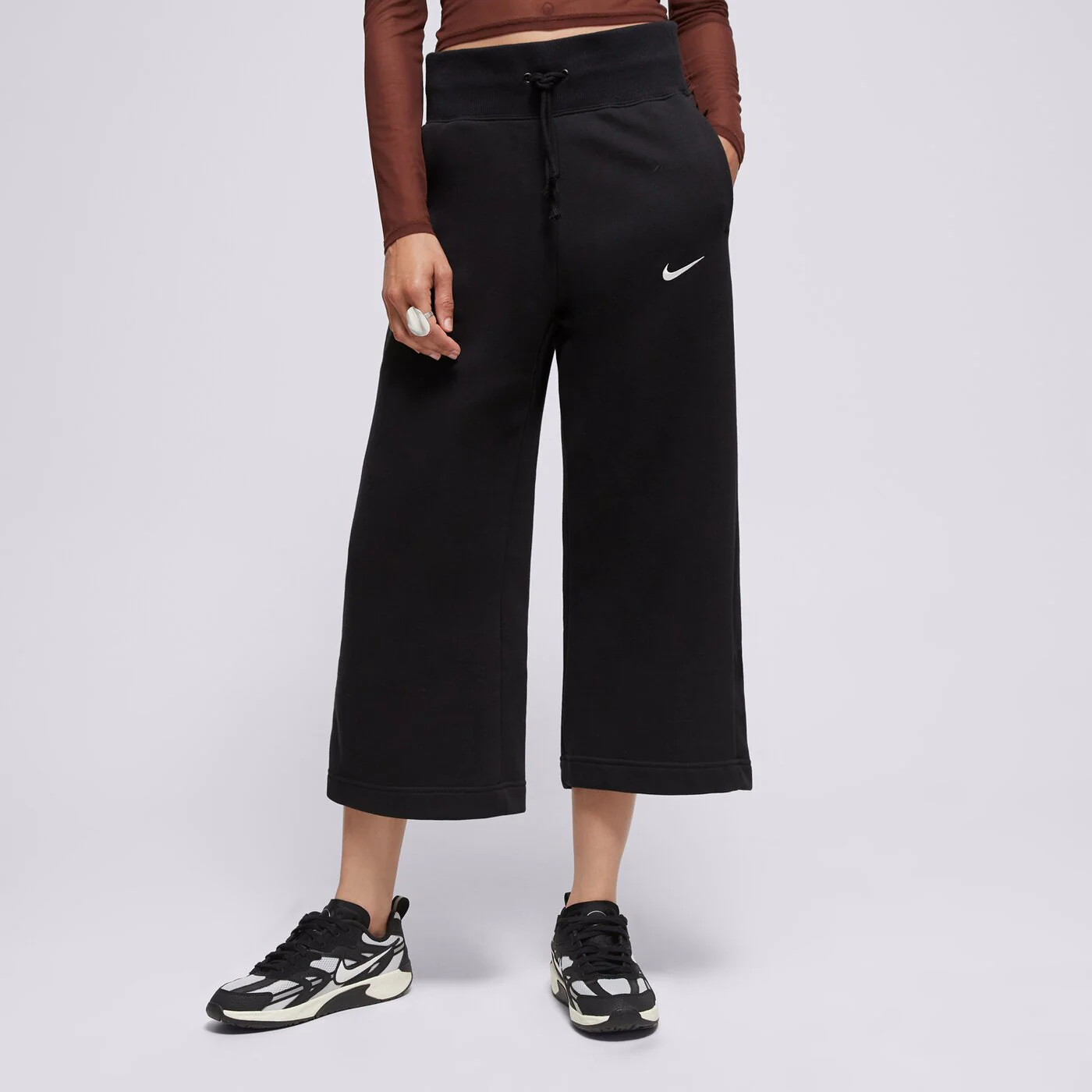 NIKE NADRÁG W NSW PHNX FLC HR CROP SWTP