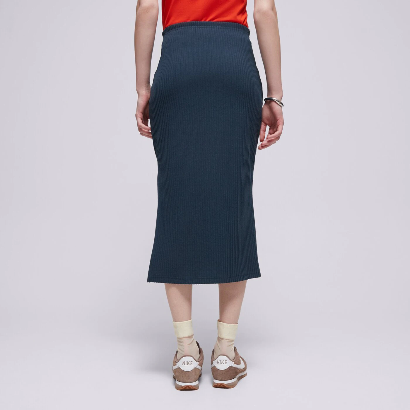 NIKE SZOKNYA W NSW NK CHLL KNT RIB MD SKIRT