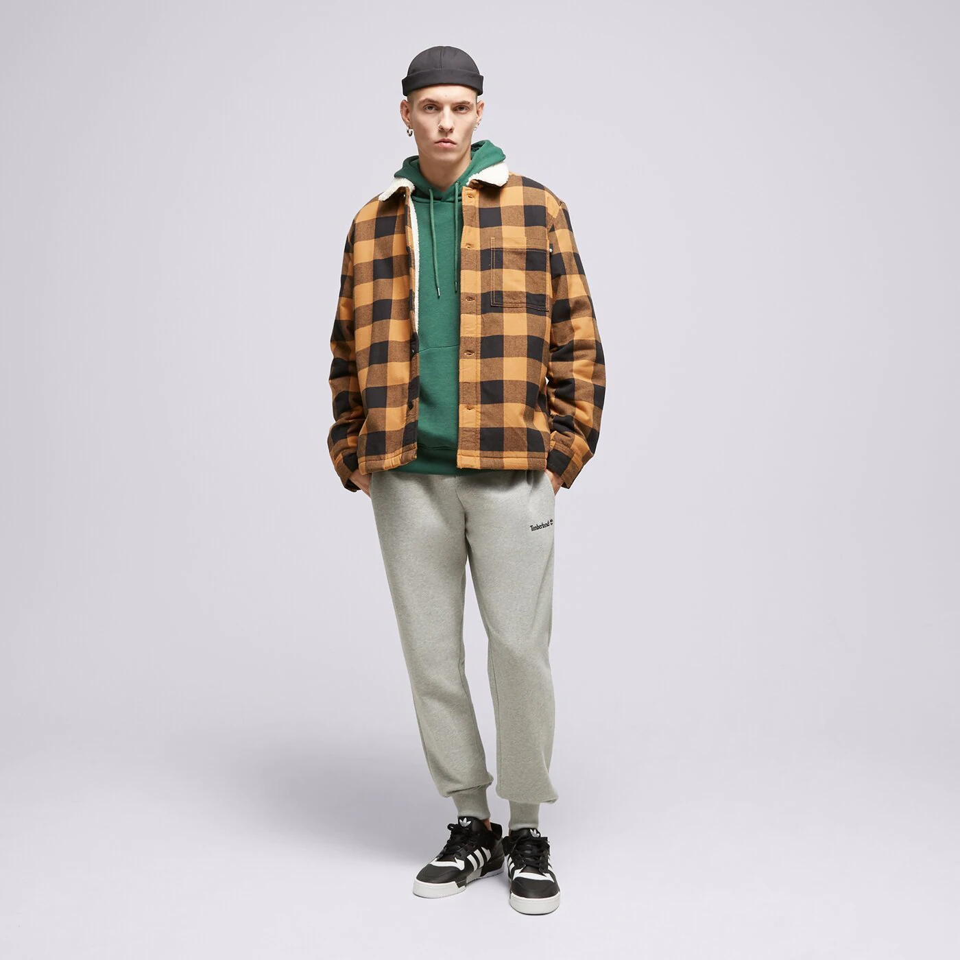 TIMBERLAND KABÁT BUFFALO PLAID SHERPA LINED