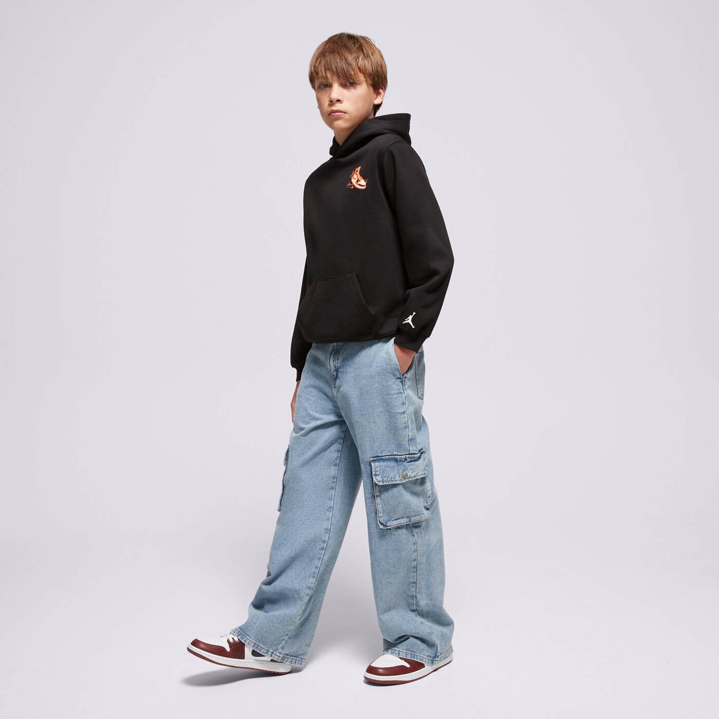 JORDAN PULÓVER KAPUCNIS JDB AIR JORDAN HAS LANDED PO BOY