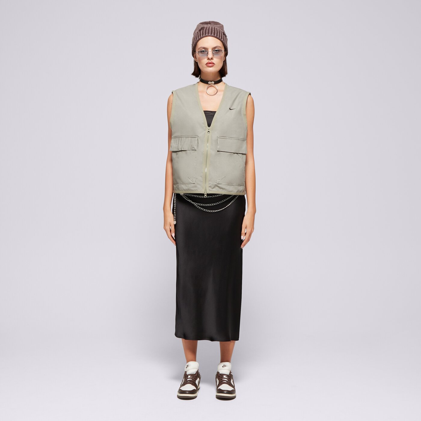 NIKE UJJATLAN PULÓVER W NSW   ESSTL WVN LSE CRGO VEST