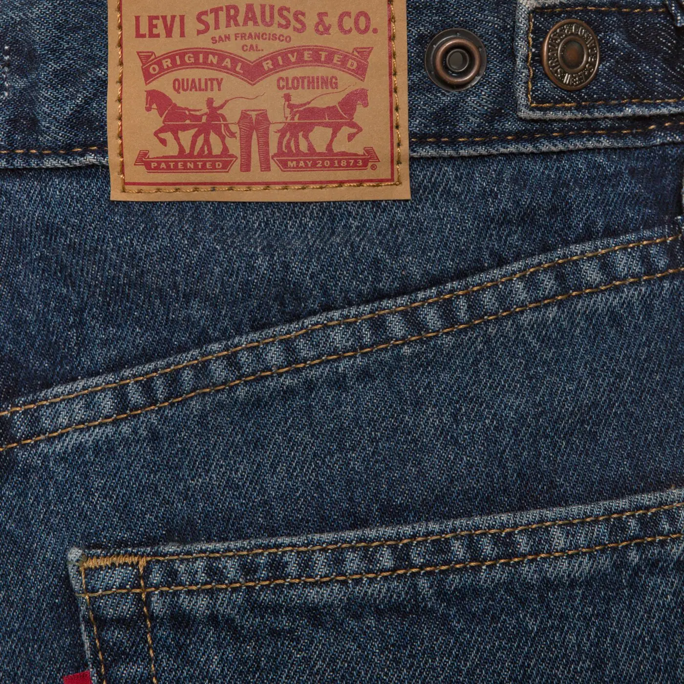 LEVI'S NADRÁG CINCH BARREL DARK INDIGO WORN IN