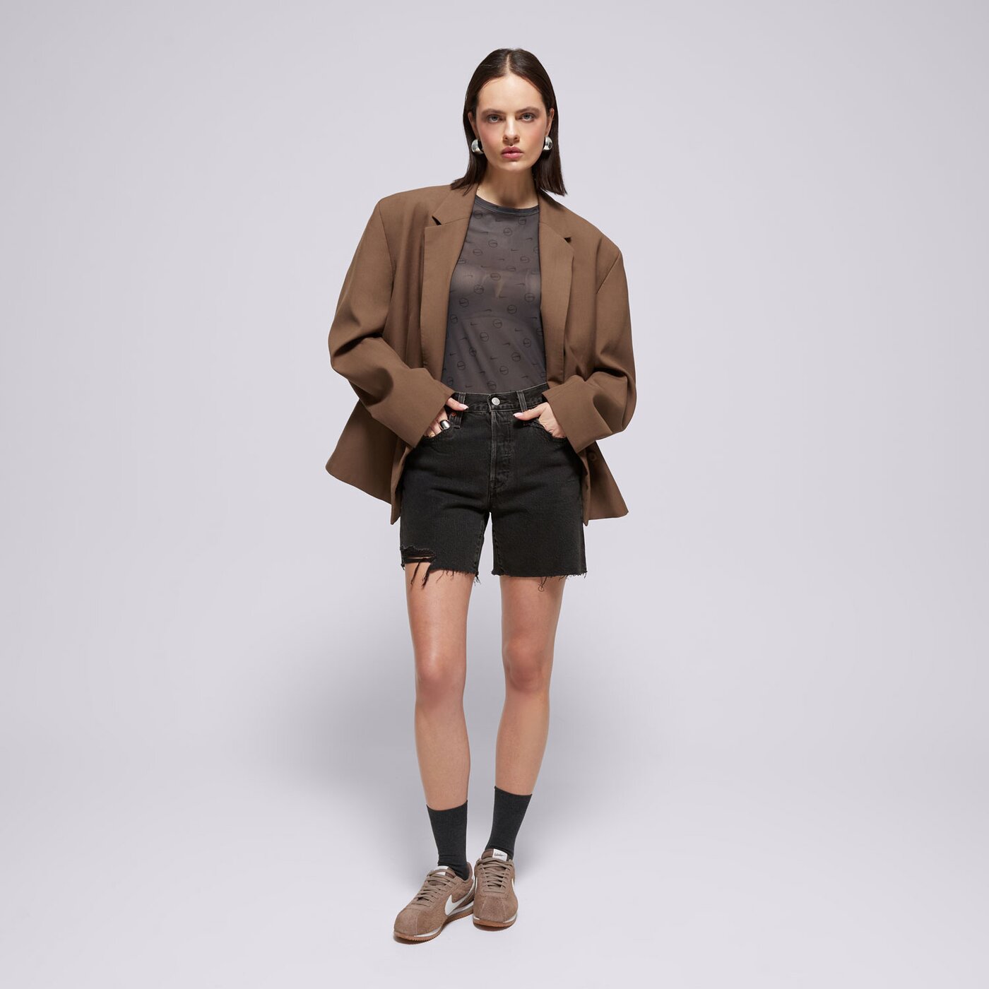 NIKE PÓLÓ W NSW LS SHEER TOP SW