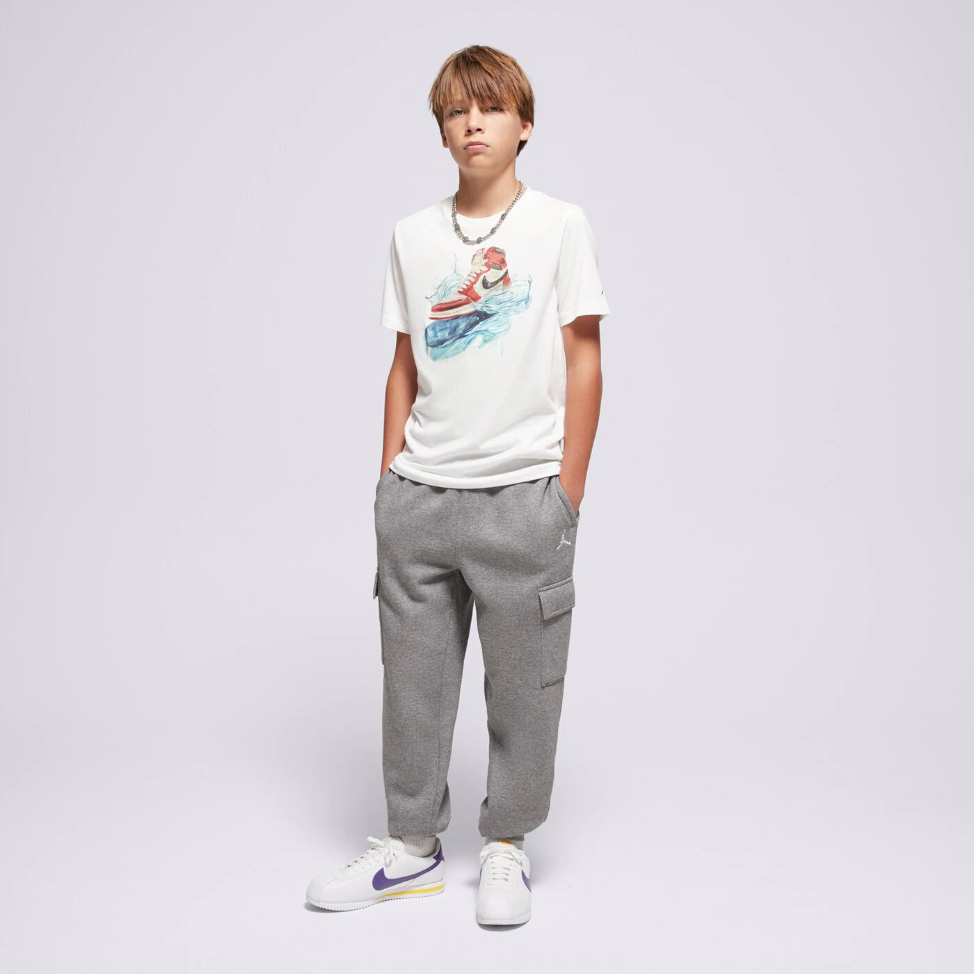 JORDAN NADRÁG MY BROOKLYN ESS FLC CARGO PANT BOY