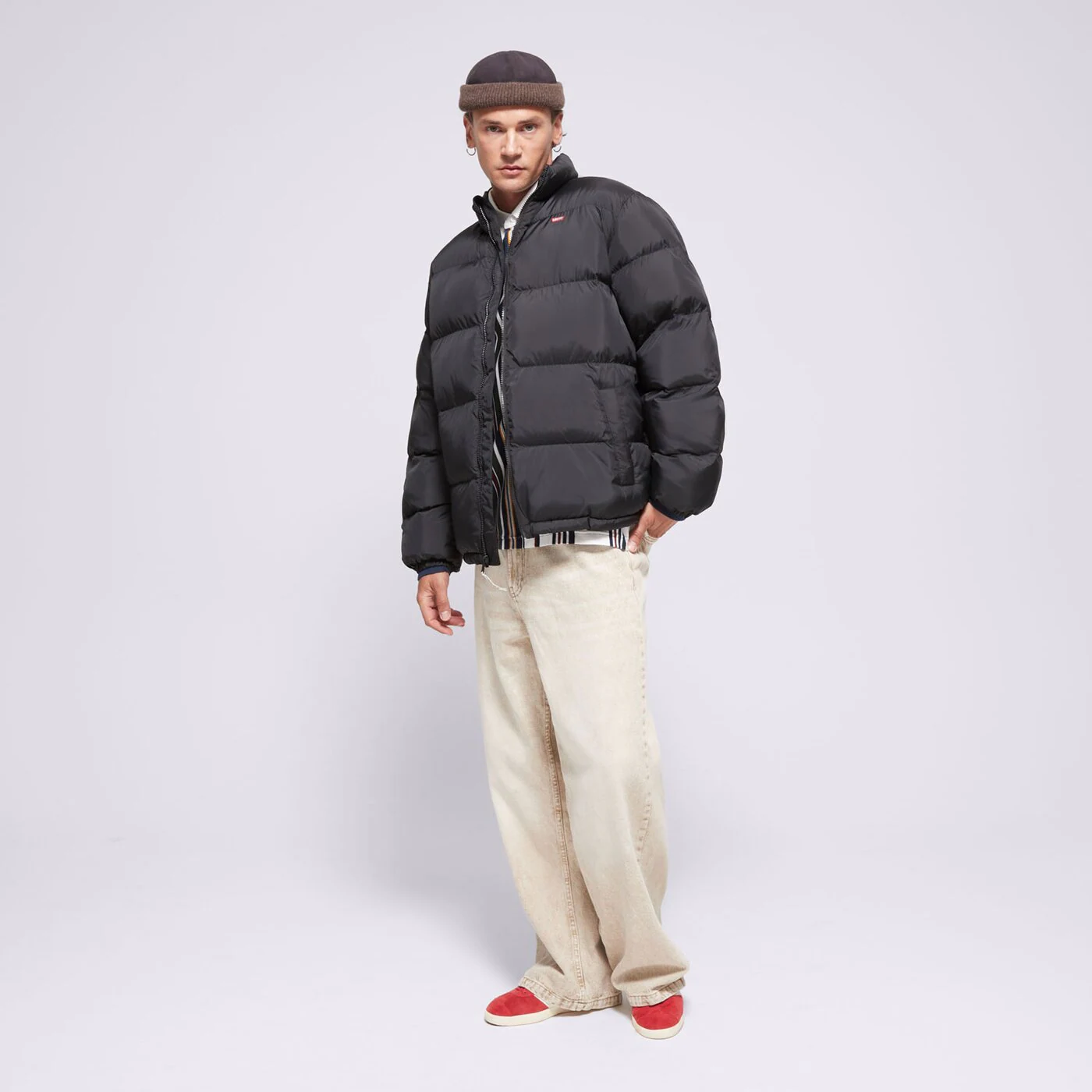 LEVI'S KABÁT TÉLI PIEDMONT SHORT RED BW BLACKS