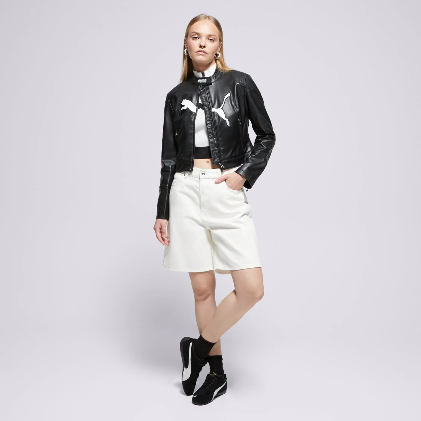 PUMA KABÁT FUTURE.PUMA.ARCHIVE PLEATHER RACER JACKET