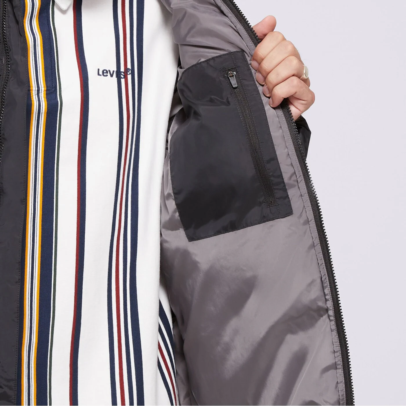 LEVI'S KABÁT TÉLI PIEDMONT SHORT RED BW BLACKS