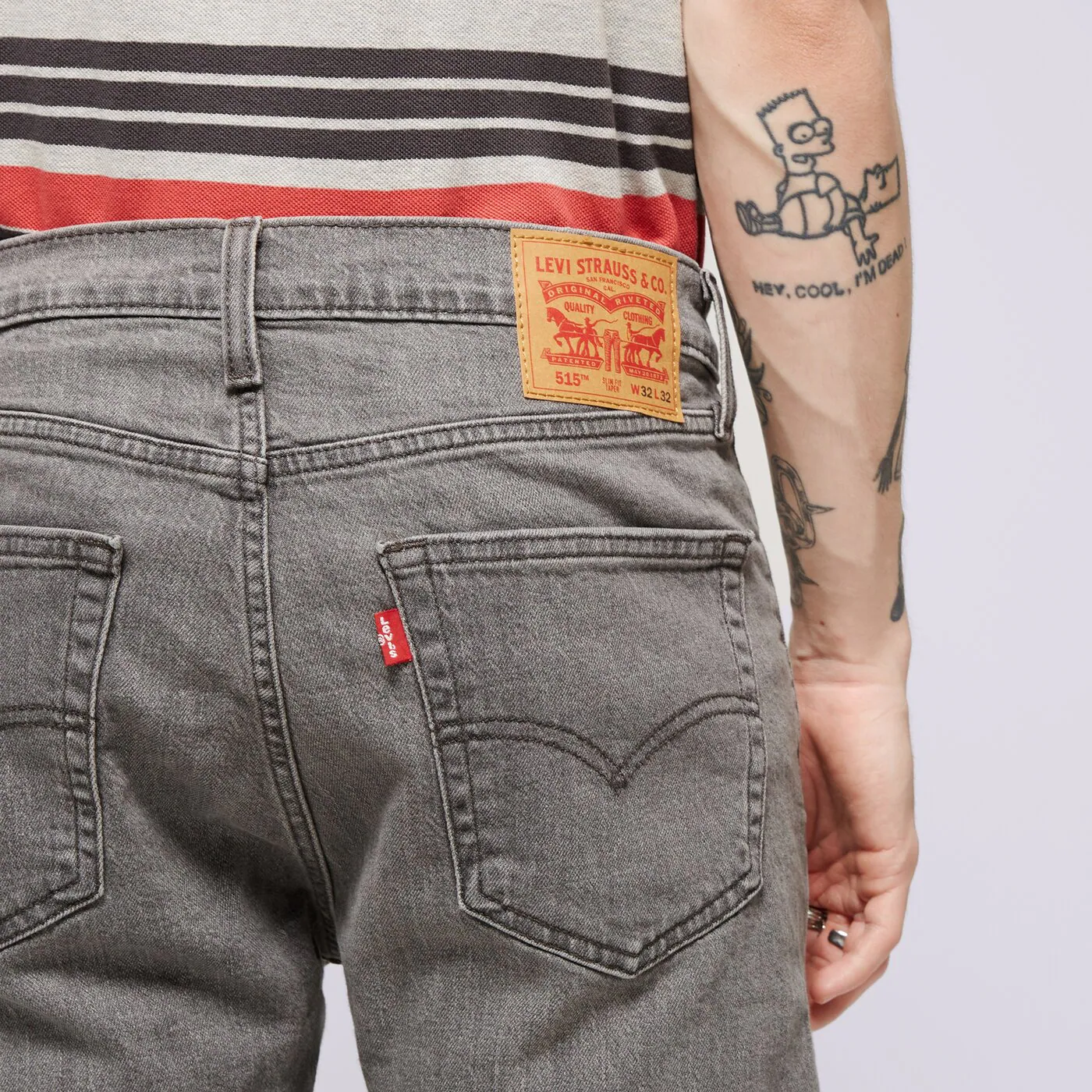 LEVI'S NADRÁG 515 SLIM FIT STRAIGHT BLACKS