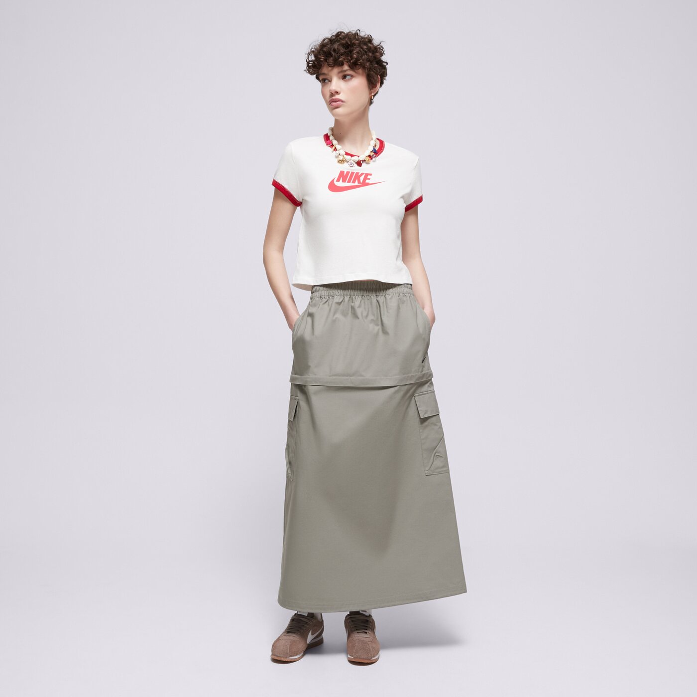 NIKE SZOKNYA W NSW ESSTL WVN MR CGO MDI SKT