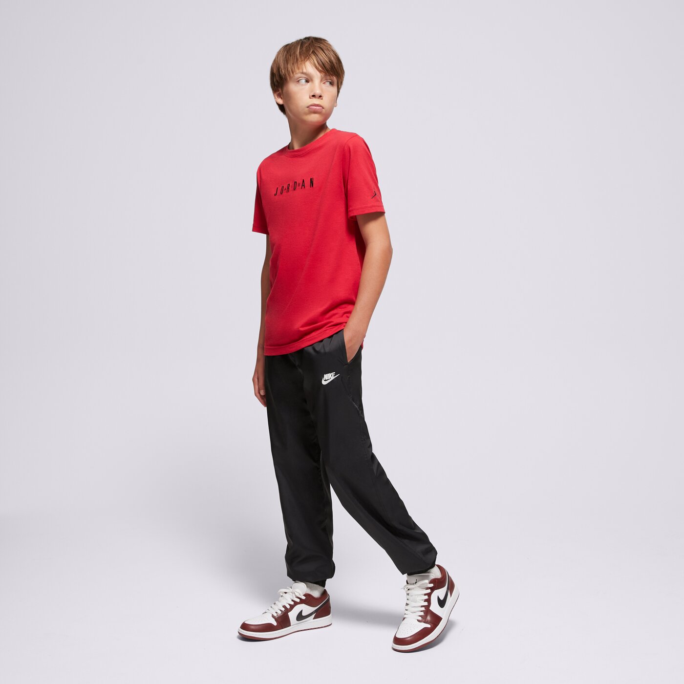 JORDAN PÓLÓ JDB MJ WORDMARK EMB CREW BOY