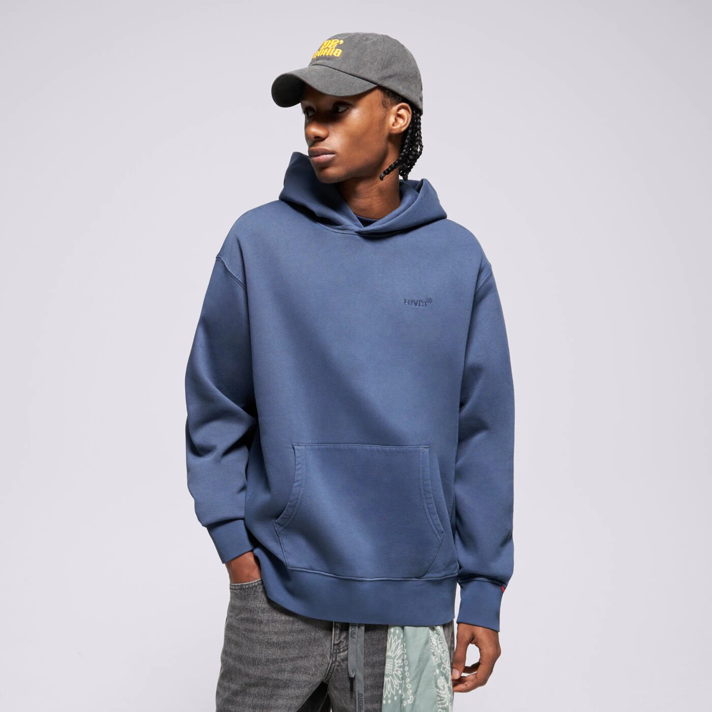 LEVI'S PULÓVER KAPUCNIS THE AUTHENTIC HOODIE BLUES