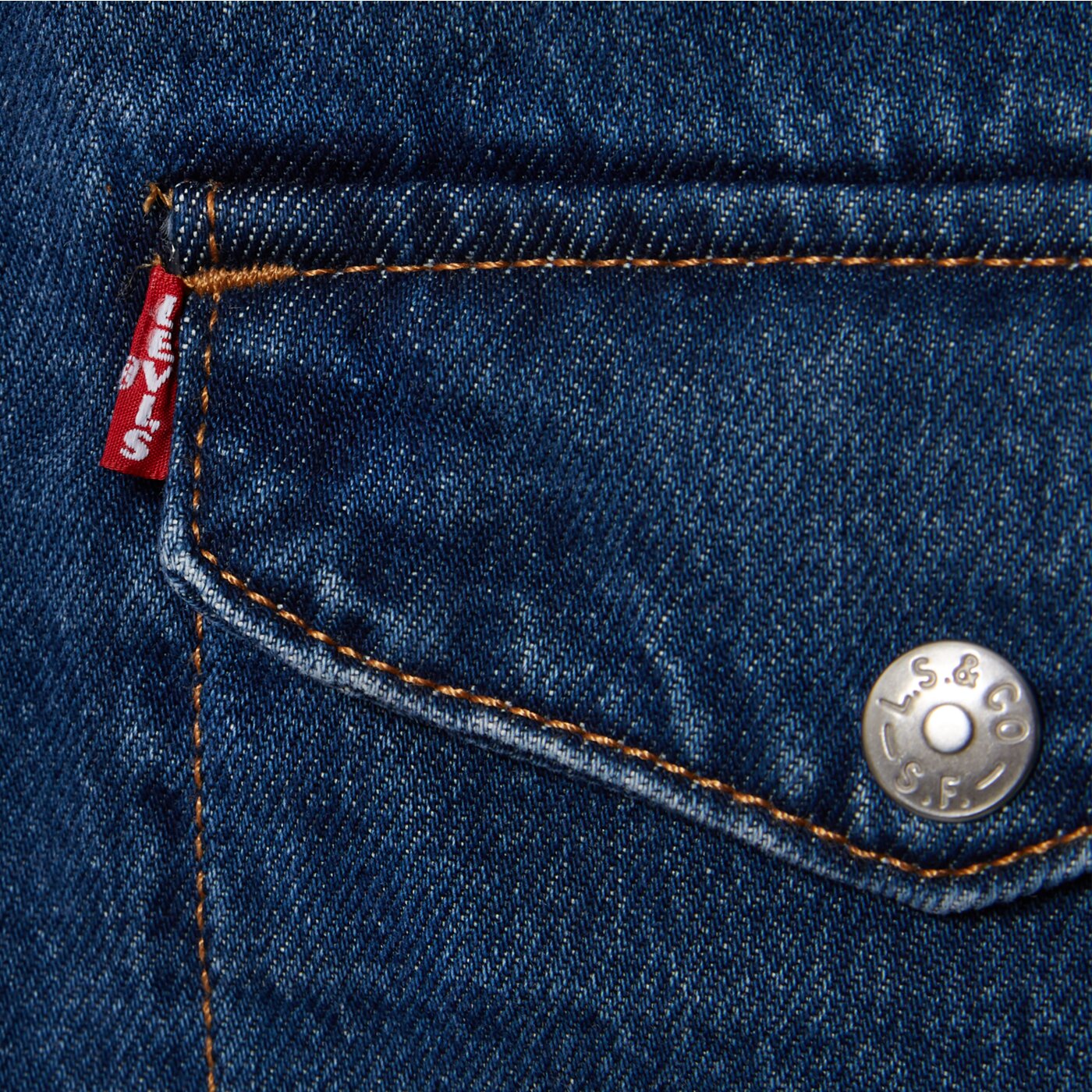 LEVI'S ING WESTERN INSPIRED TRUCK DARK INDIGO - WORN IN