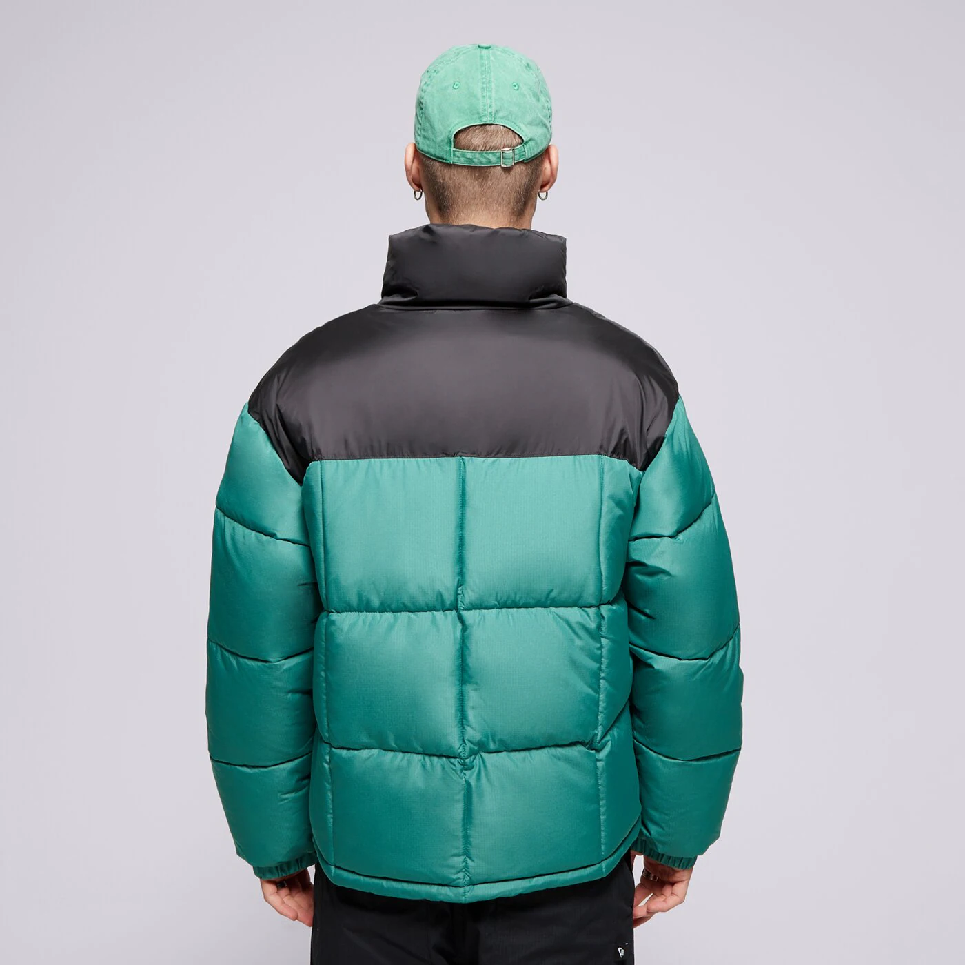 ELLESSE KABÁT PEHELY ARGENT PADDED BLK/GREEN PADDED JACKET