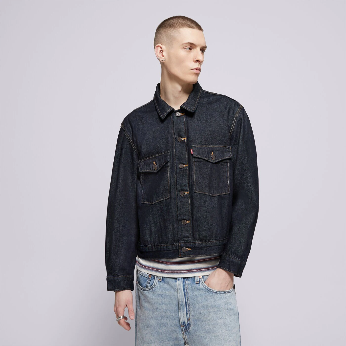 LEVI'S KABÁT EMBARCADERO STATION JKT DARK INDIGO - FLAT FINI