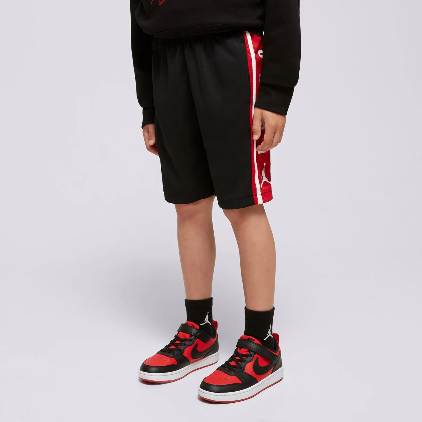 JORDAN RÖVIDNADRÁG HBR PLY SHRT BLK/RD B