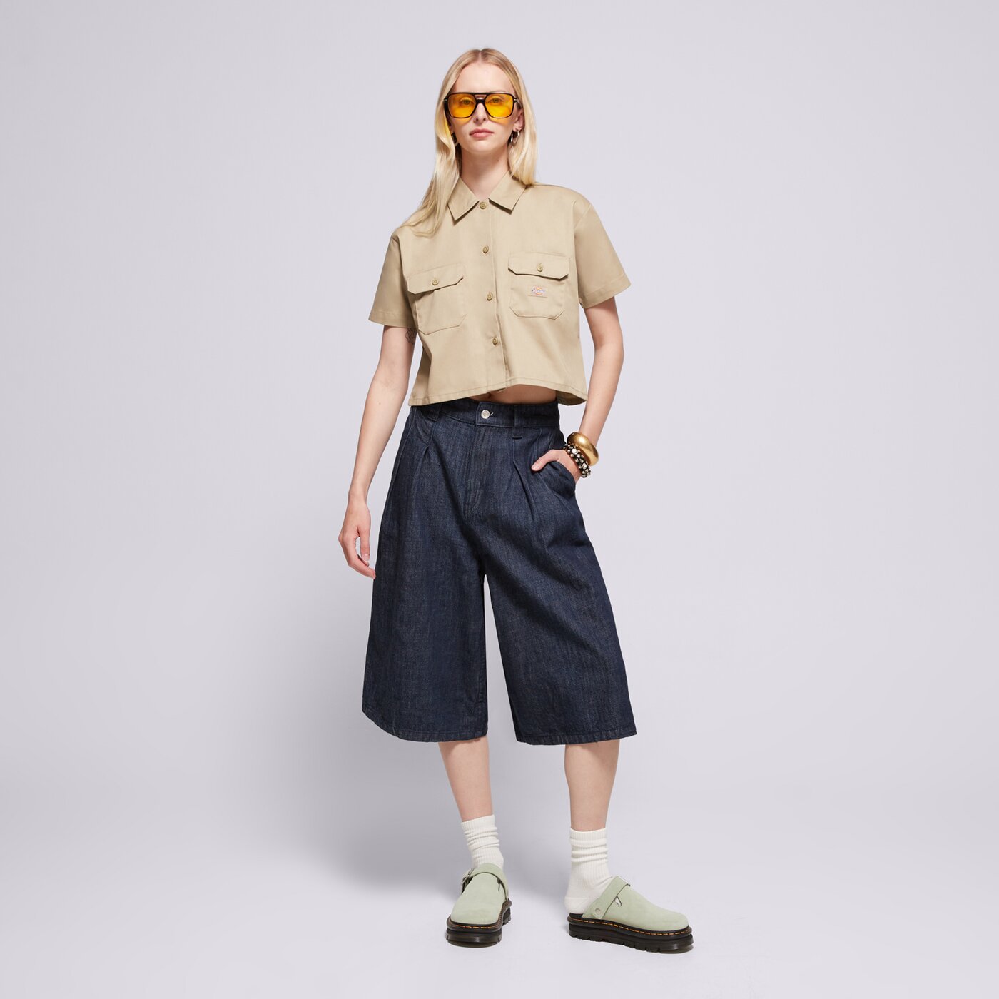 DICKIES ING WORK SHIRT CROPPED SS W