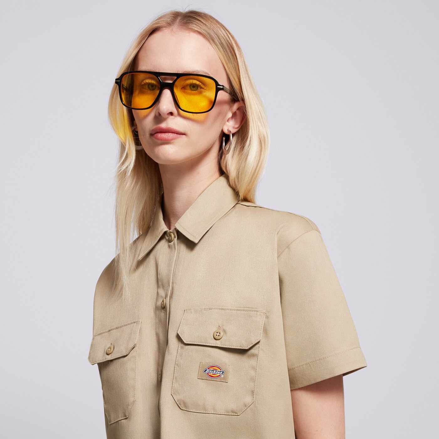 DICKIES ING WORK SHIRT CROPPED SS W