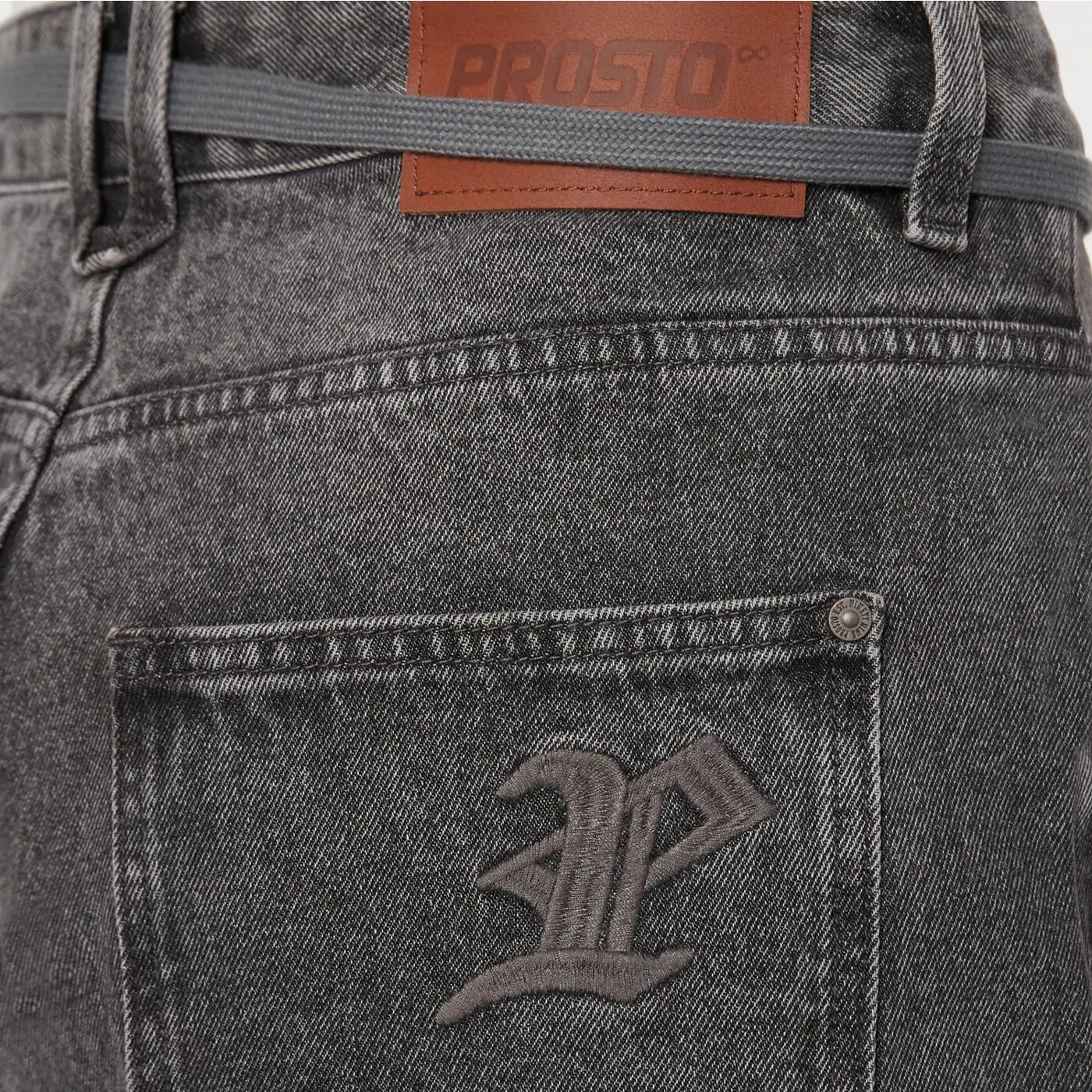 PROSTO FARMERNADRÁG BAGGY TARMAC LIGHT GRAY
