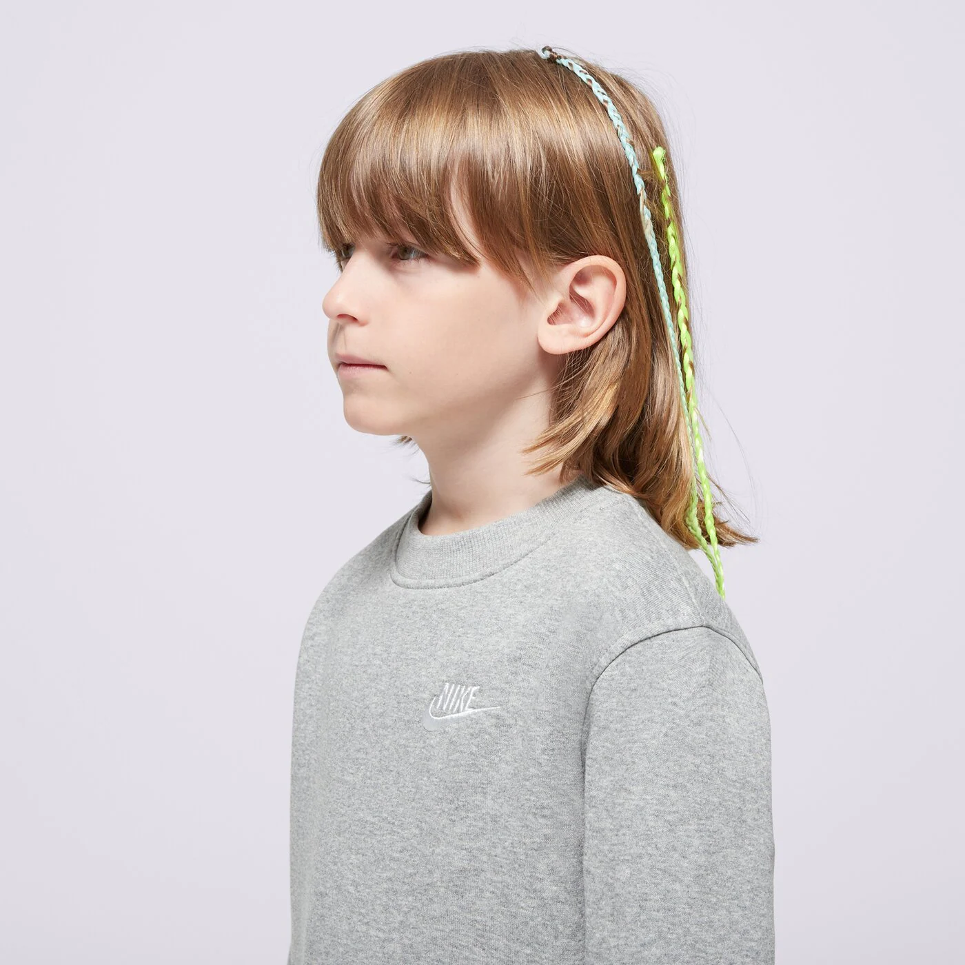 NIKE PULÓVER K NSW CLUB FLC CREW LS LBR BOY