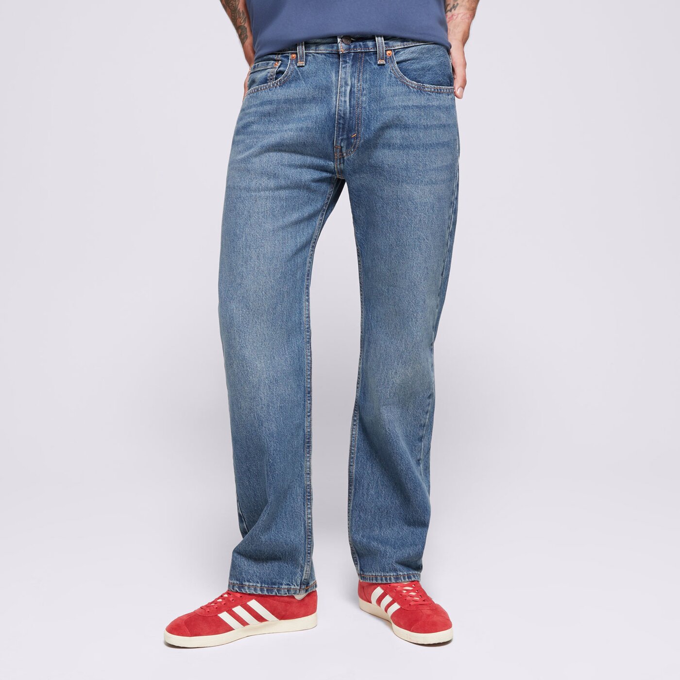 LEVI'S NADRÁG 555 96 RELAXED STRAIGHT MED INDIGO-WORN IN