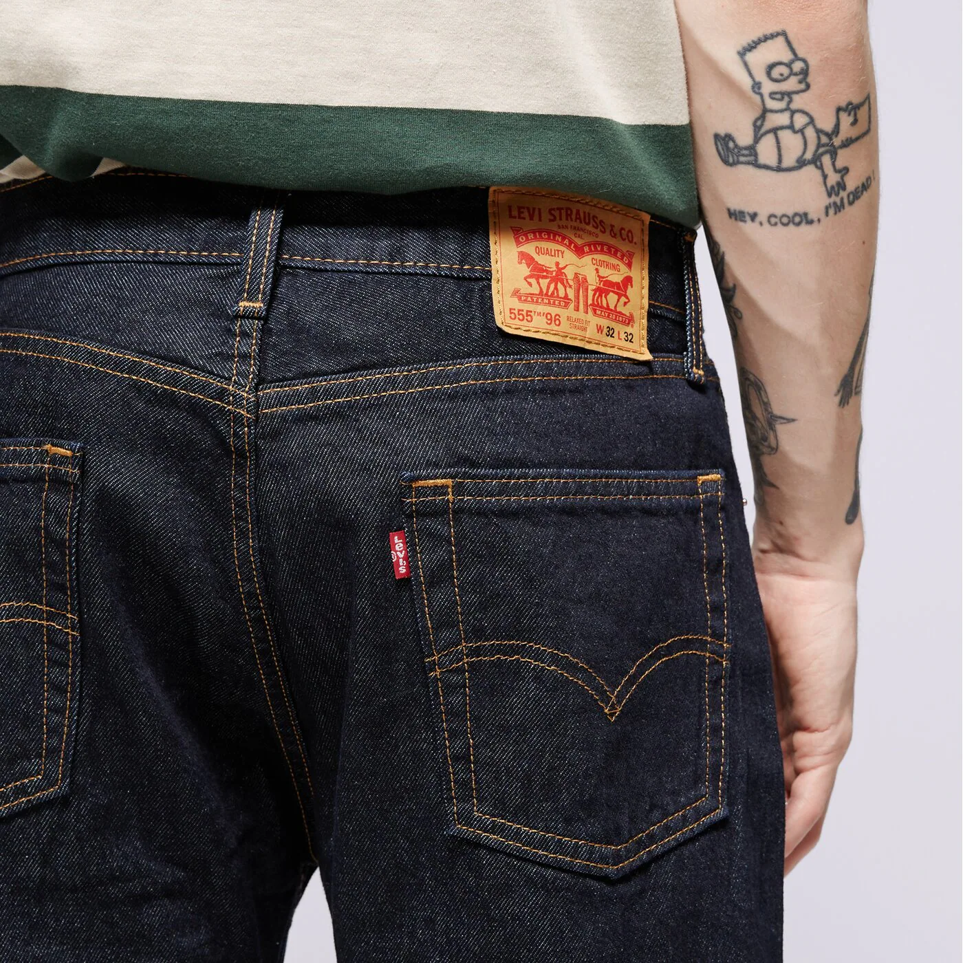 LEVI'S NADRÁG 555 96 RELAXED STRAIGHT DARK INDIGO