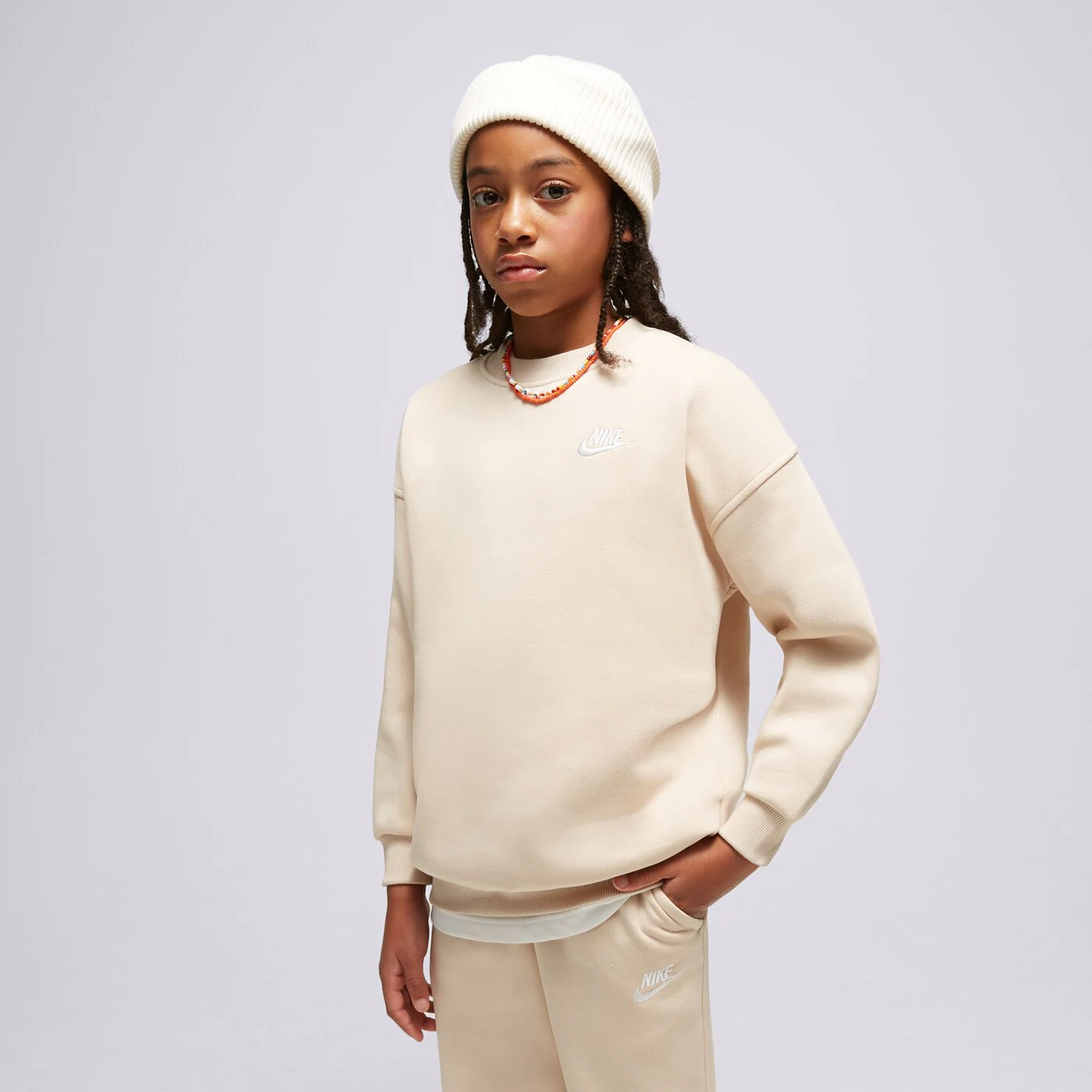 NIKE PULÓVER G NSW CLUB FLC OVRSZD CREW LBR G