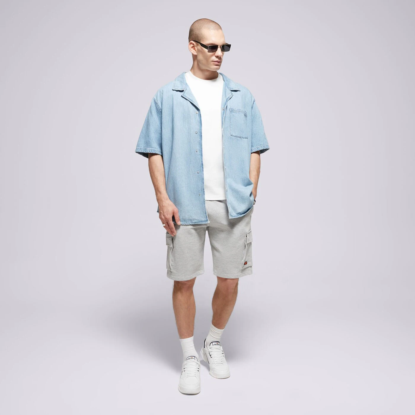 ELLESSE RÖVIDNADRÁG VIZZINI CARGO SHORTS GREY MRL