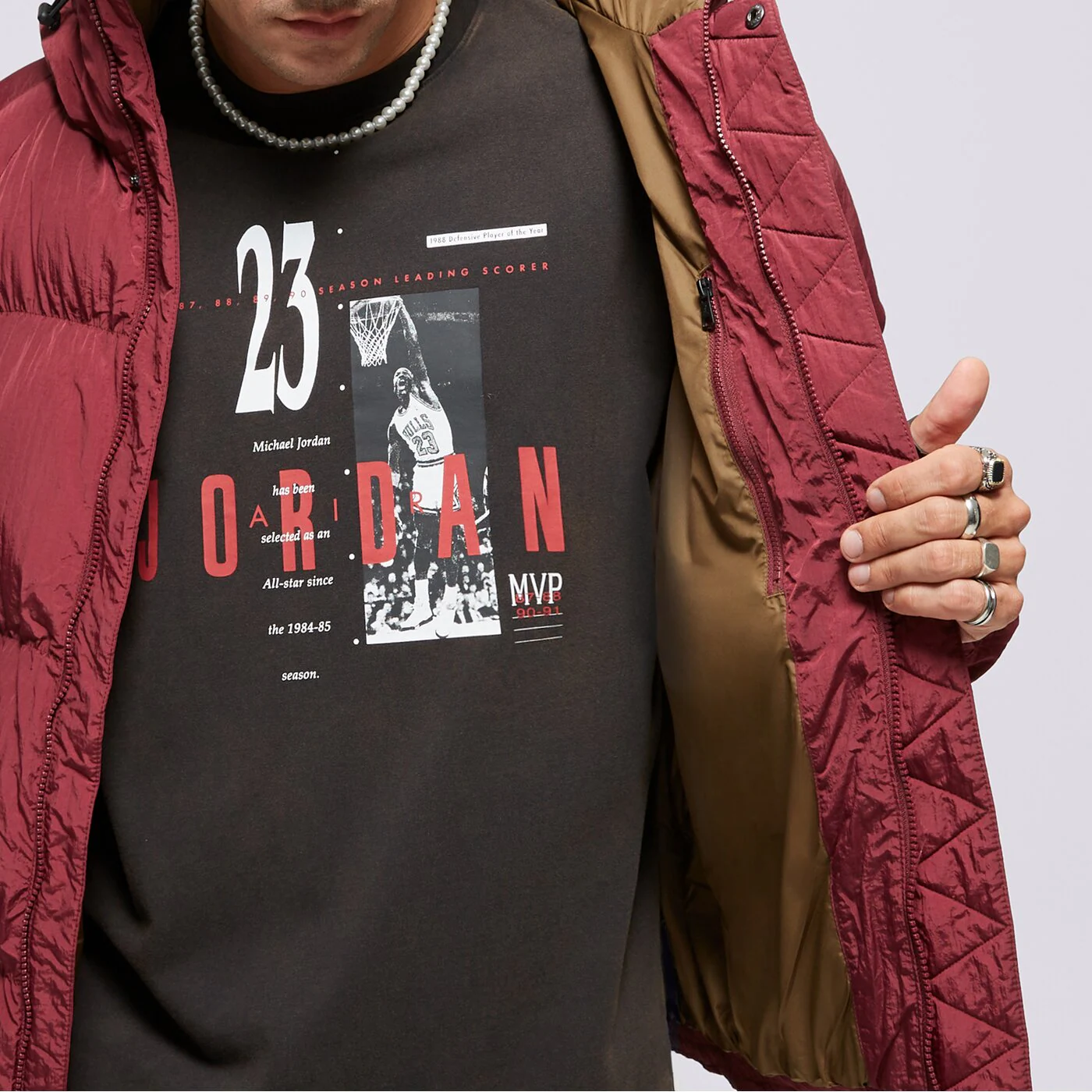 JORDAN KABÁT TÉLI M J ESSENTIAL PUFFER JACKET