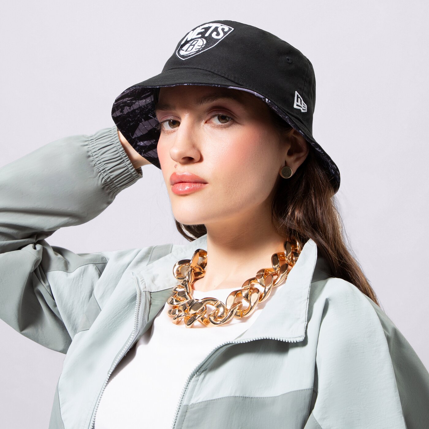 NEW ERA KALAP PRINT INFILL BUCKET NETS BROOKLYN NETS