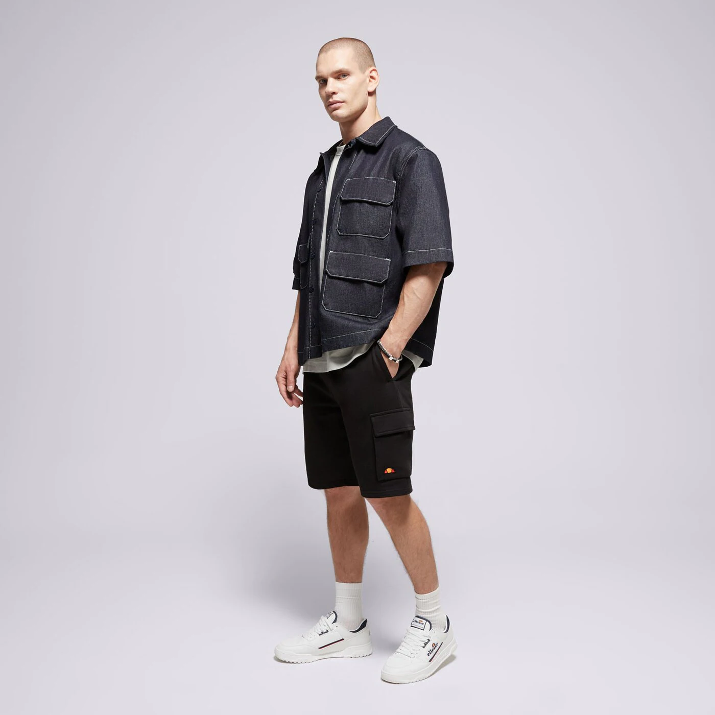 ELLESSE RÖVIDNADRÁG VIZZINI CARGO SHORTS BLK