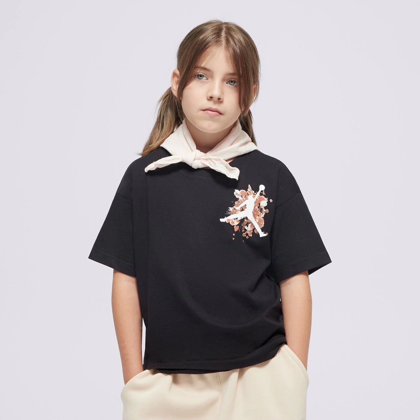 JORDAN PÓLÓ JDG FLORAL JUMPMAN SS TEE GIRL