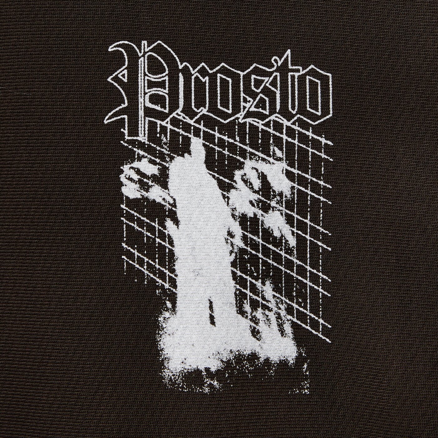 PROSTO PULÓVER KAPUCNIS HOODIE SHADOW WASHED BLACK