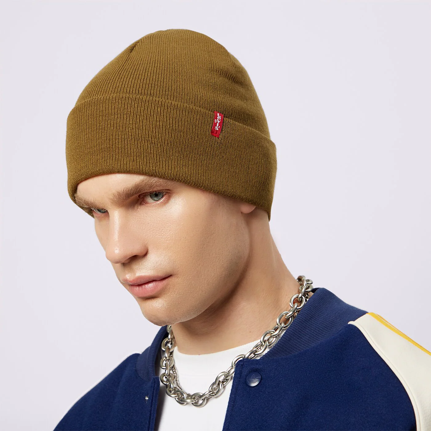 LEVI'S SAPKA SLOUCHY RED TAB BEANIE
