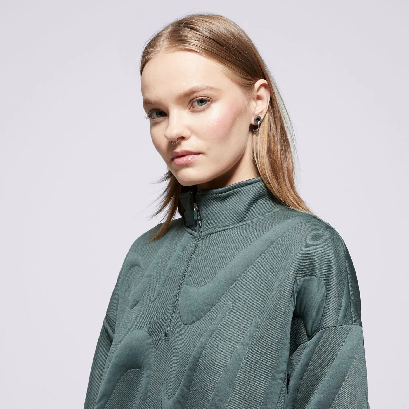 NIKE KABÁT W NSW CLLCTN COZY LOGO QZ