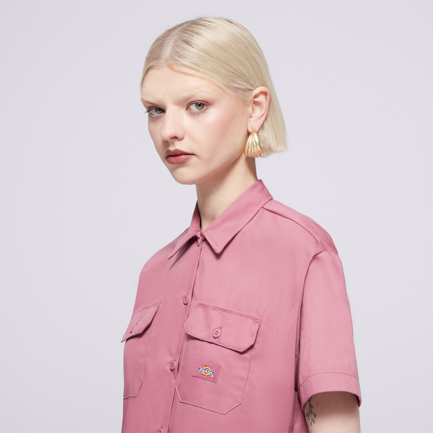 DICKIES ING WORK SHIRT CROPPED SS W