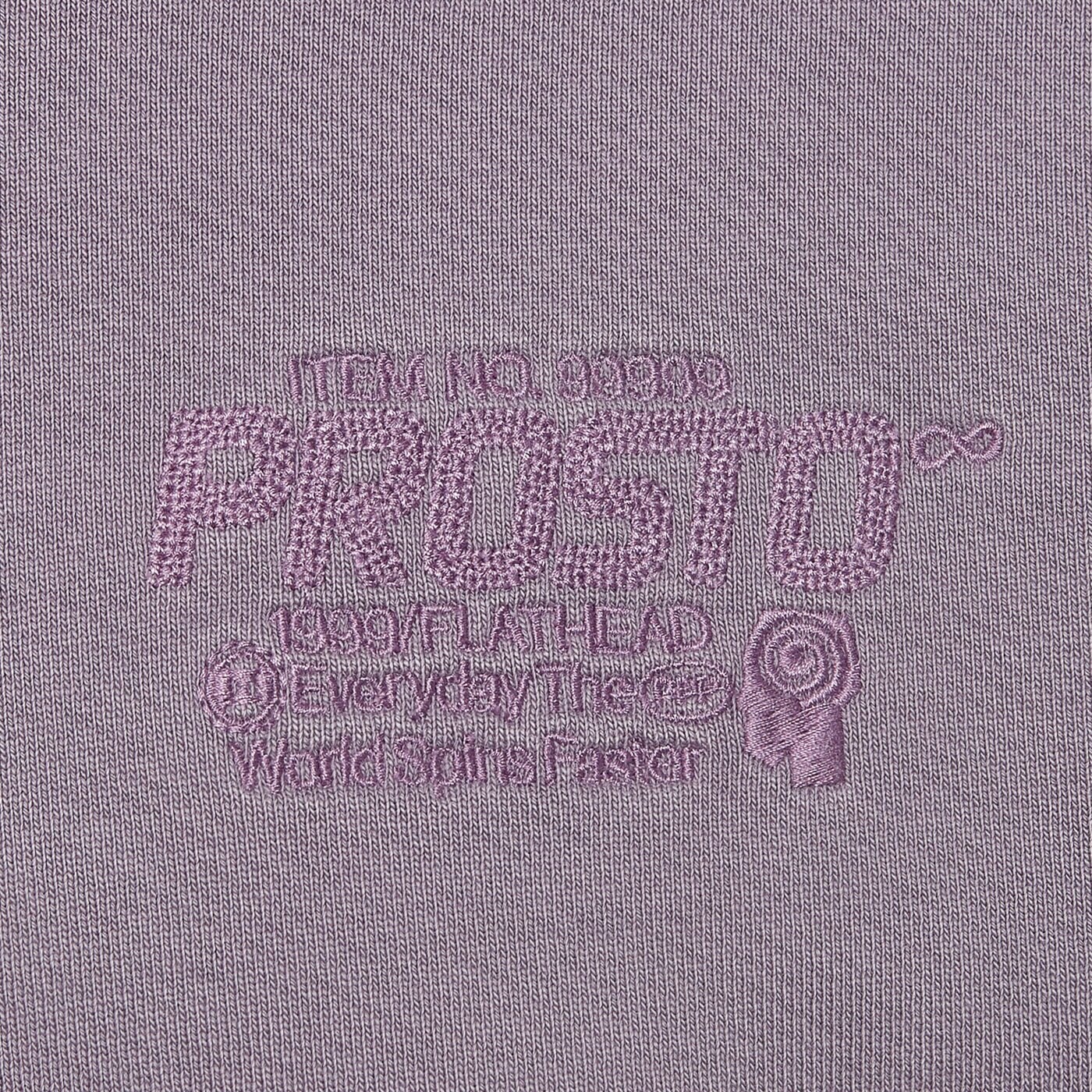 PROSTO PULÓVER KAPUCNIS HOODIE FLATHEAD WASHED LAVENDER