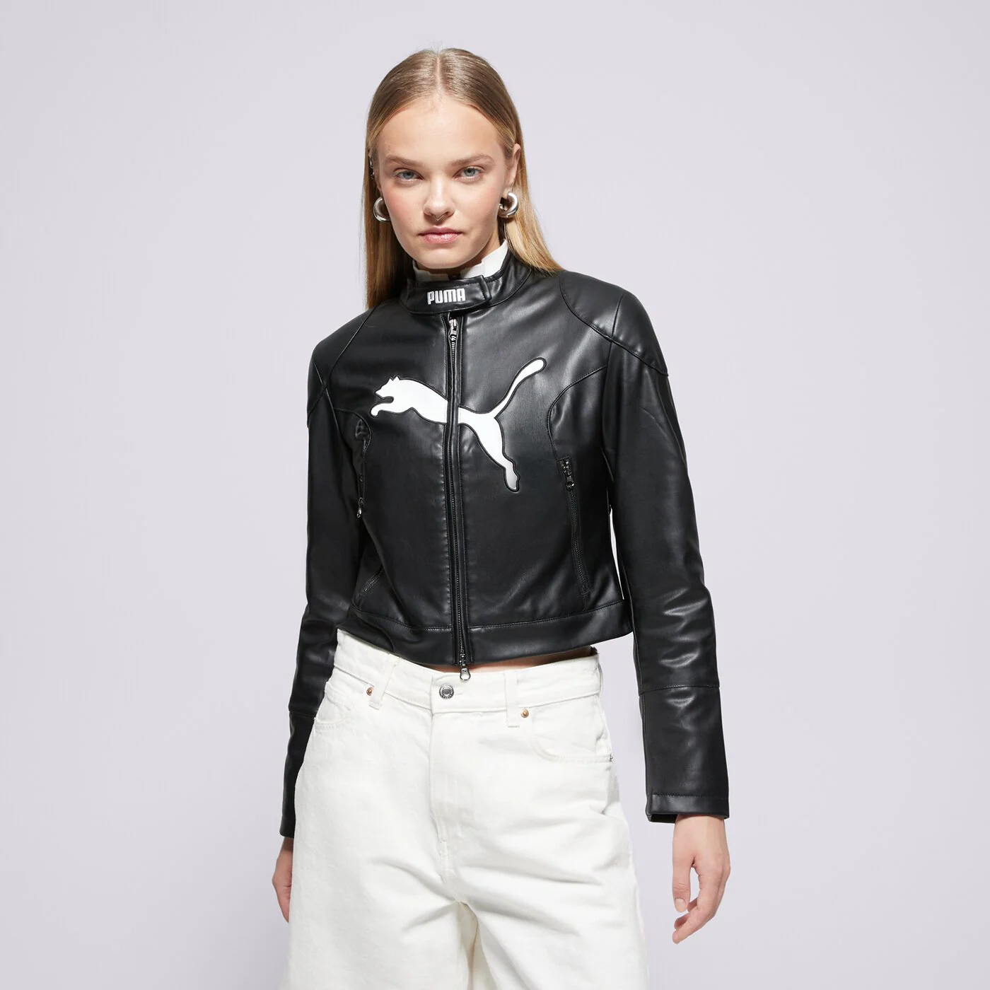 PUMA KABÁT FUTURE.PUMA.ARCHIVE PLEATHER RACER JACKET