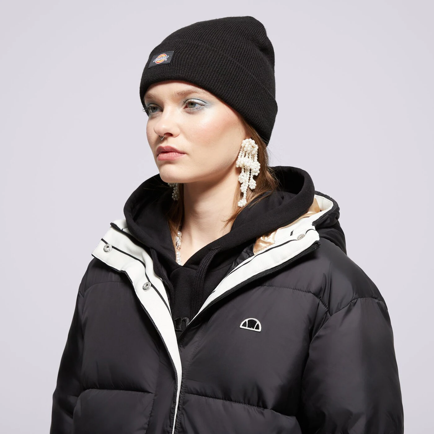ELLESSE HOSSZÚ KABÁT HURRICANE PADDED JACKET BLK