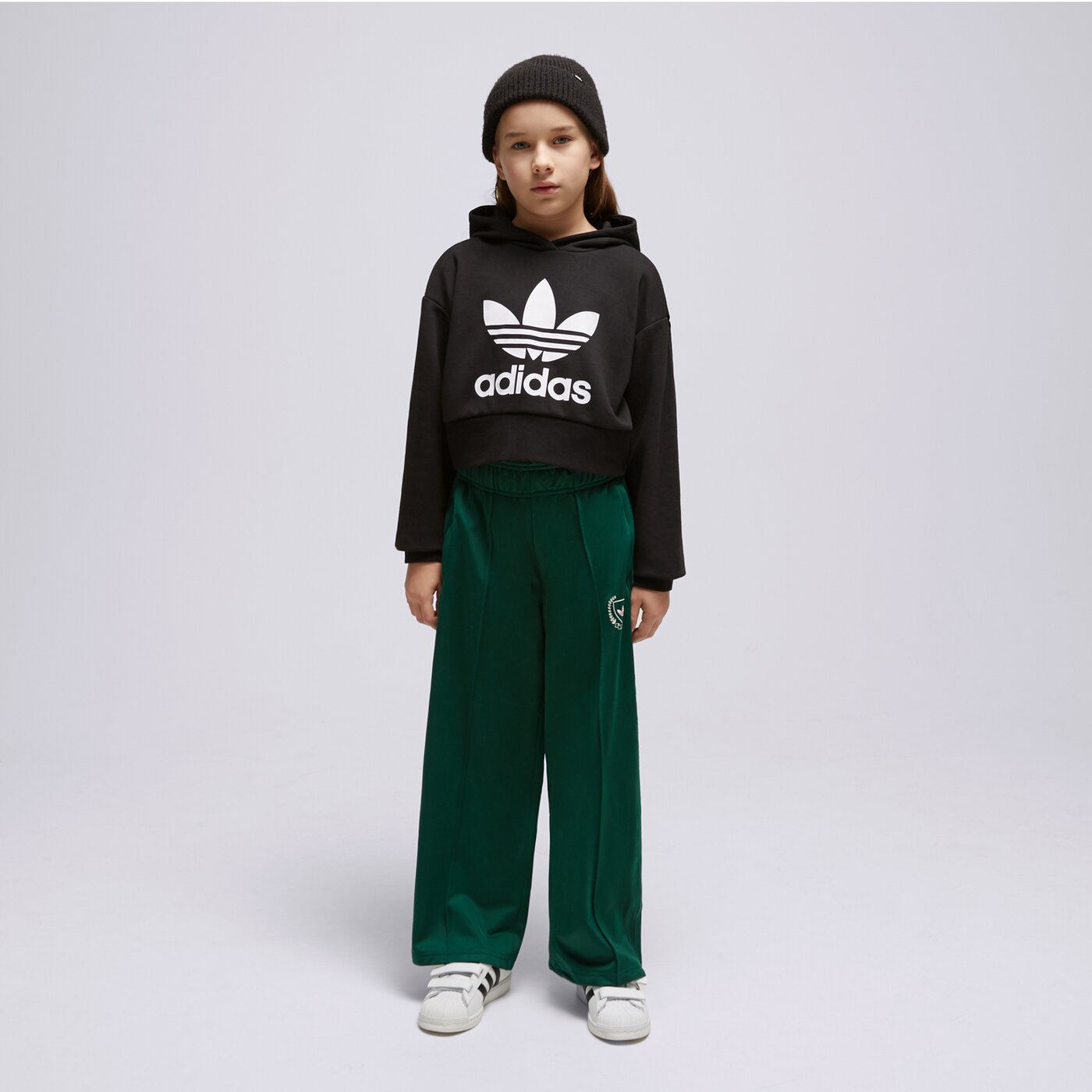 ADIDAS PULÓVER KAPUCNIS CROPPED GIRL