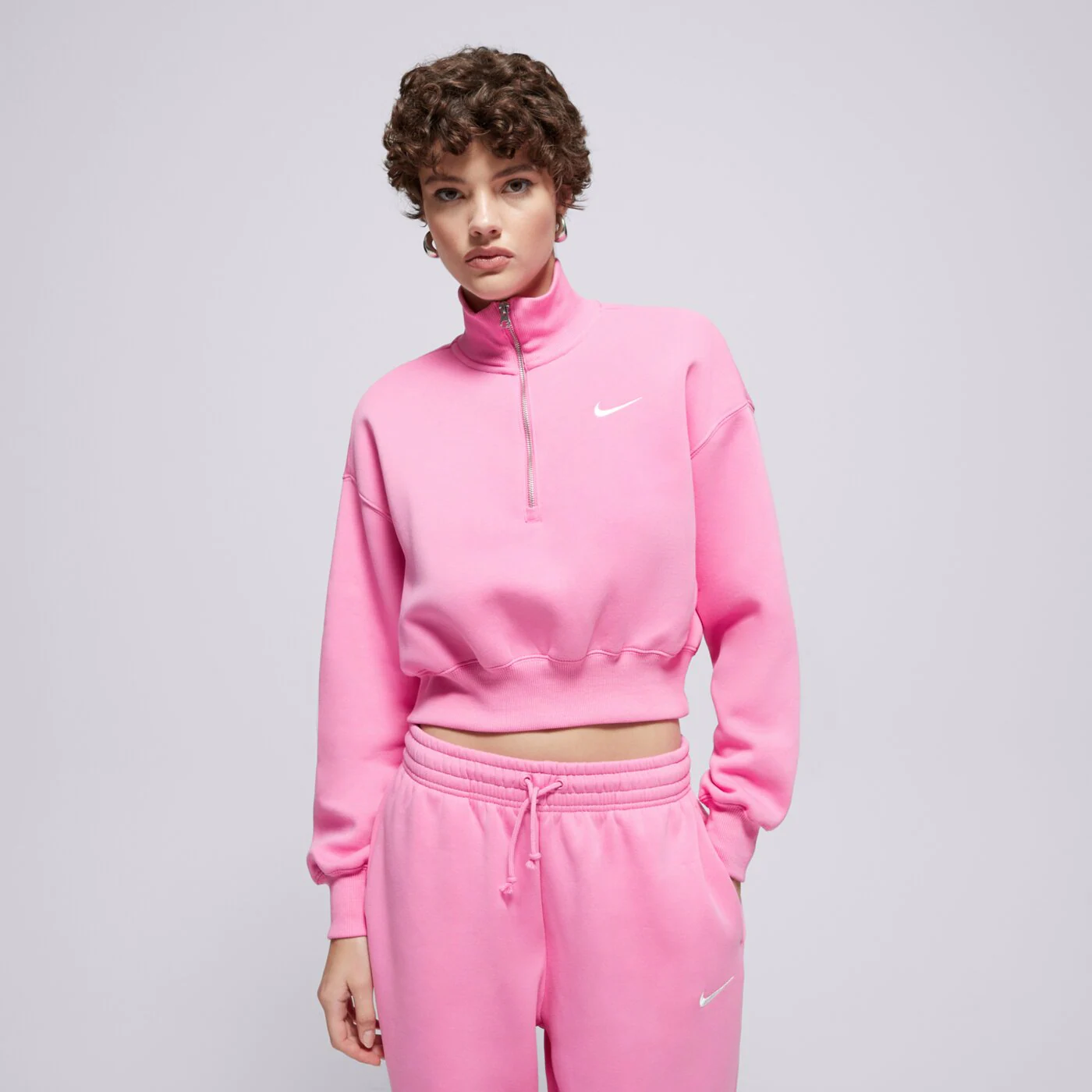 NIKE PULÓVER CIPZÁRAS W NSW PHNX FLC QZ CROP