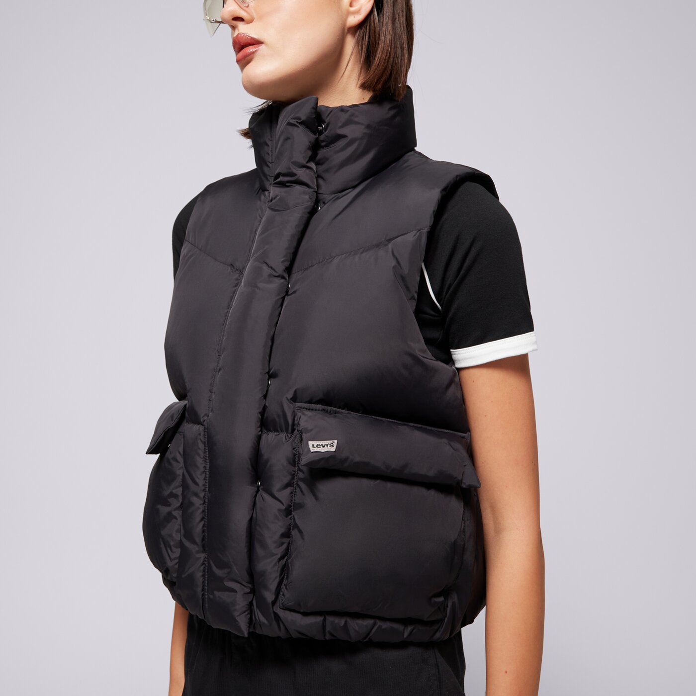 LEVI'S UJJATLAN PULÓVER WESTERN BUBBLE VEST BLACKS