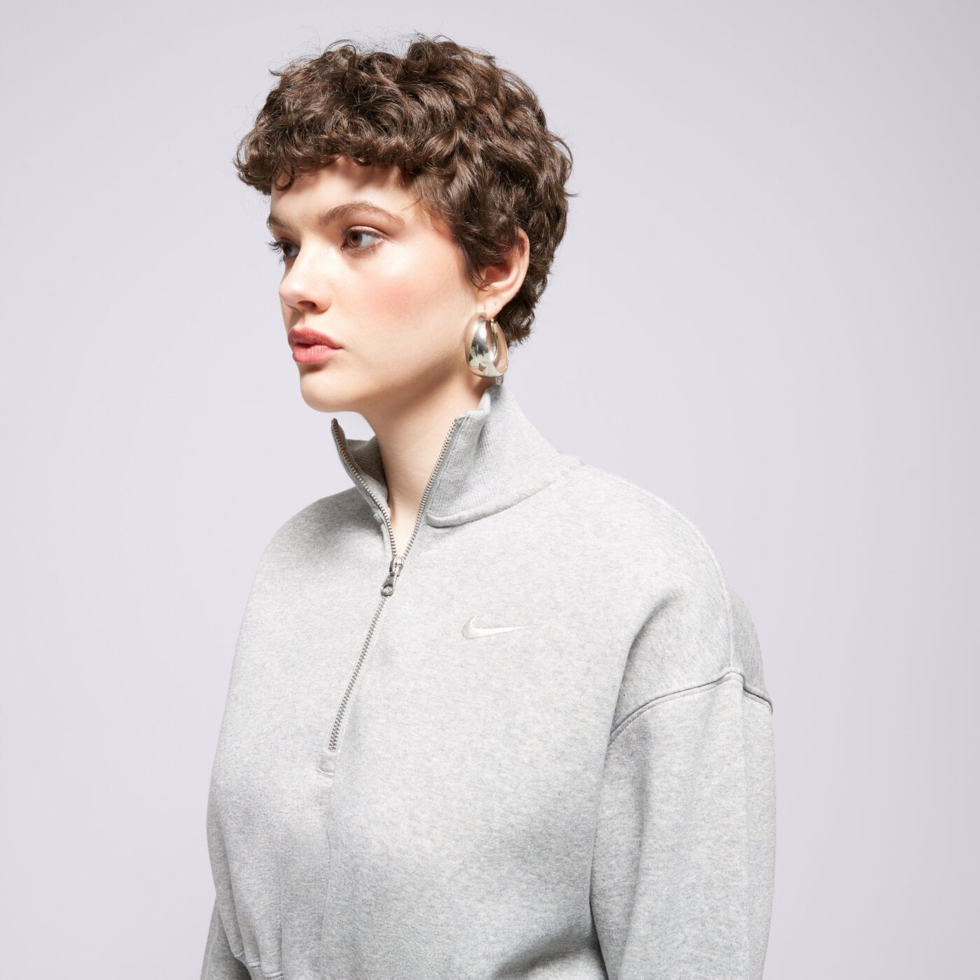 NIKE PULÓVER CIPZÁRAS W NSW PHNX FLC QZ CROP