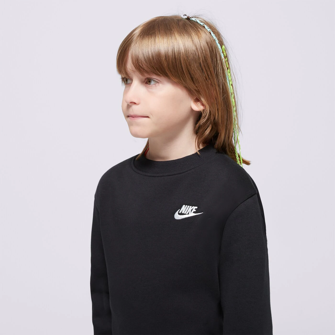 NIKE PULÓVER K NSW CLUB FLC CREW LS LBR BOY