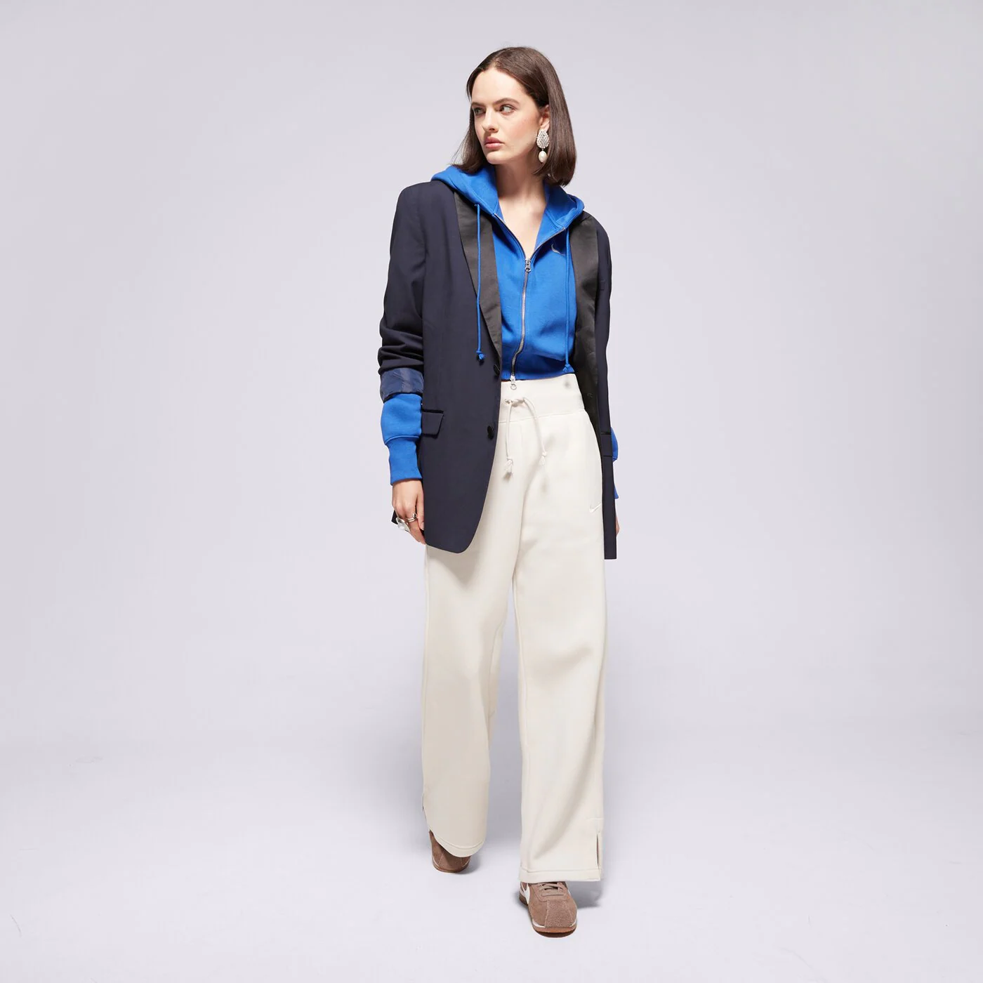 NIKE NADRÁG W NSW PHNX FLC HR PANT WIDE