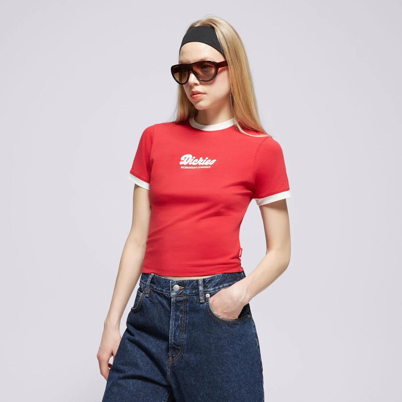 DICKIES PÓLÓ LEWISTOWN RINGER SS TEE W